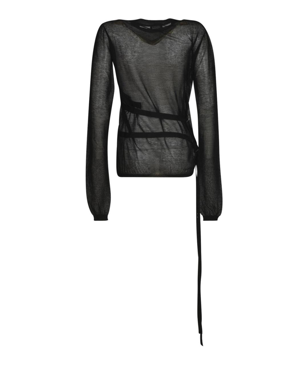 ANN DEMEULEMEESTER Черный шерстяной джемпер / свитер, фото 2