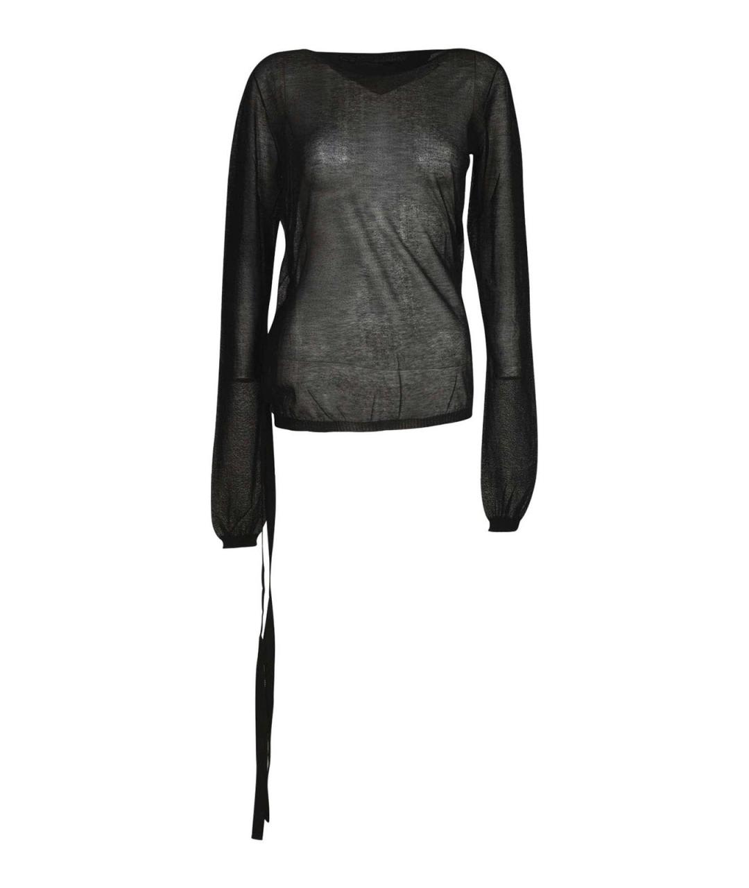 ANN DEMEULEMEESTER Черный шерстяной джемпер / свитер, фото 1