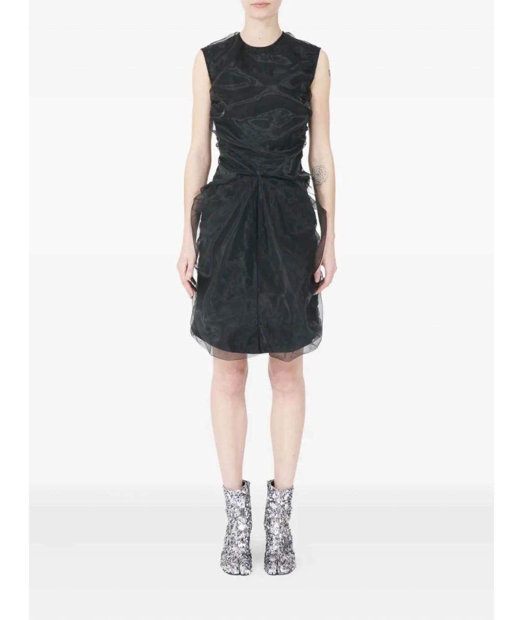 MAISON MARGIELA Черное шерстяное повседневное платье, фото 3