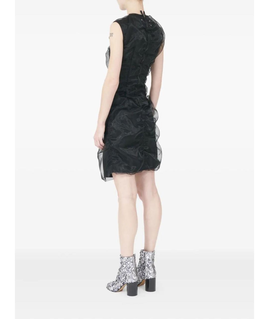 MAISON MARGIELA Черное шерстяное повседневное платье, фото 4