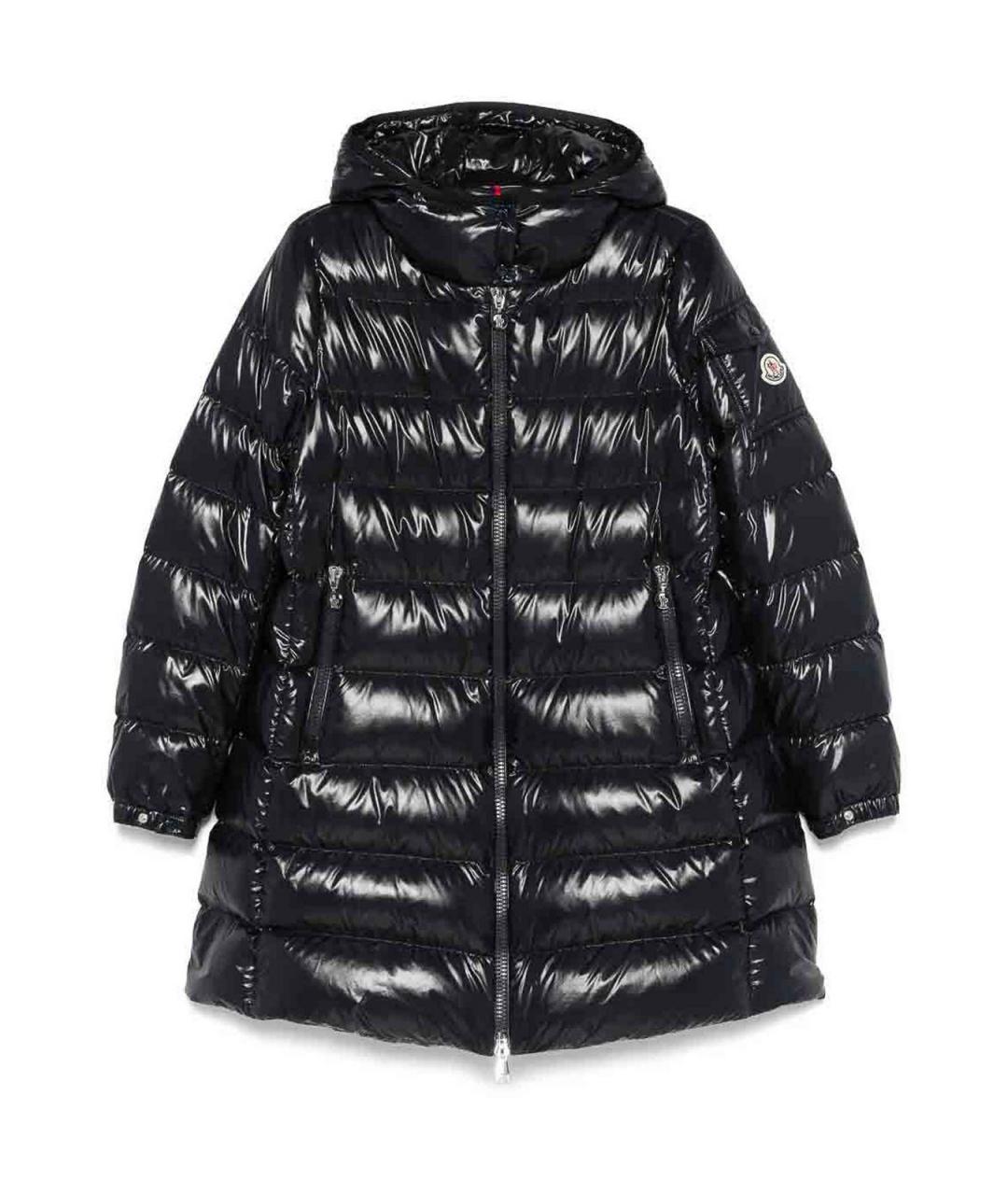 MONCLER Синее полиамидовое пальто, фото 1