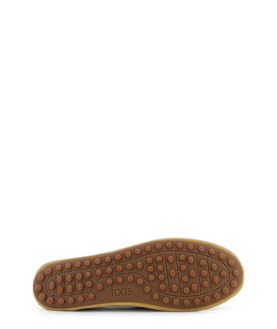 TOD'S Желтые резиновые балетки, фото 4