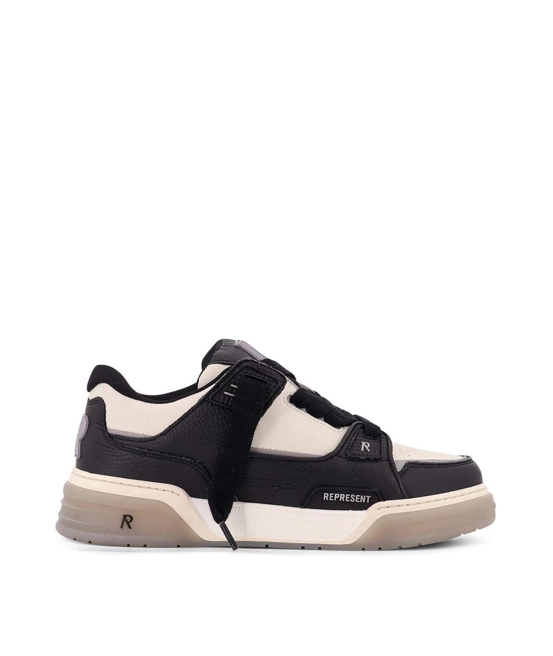 REPRESENT Белые кожаные низкие кроссовки / кеды, фото 1