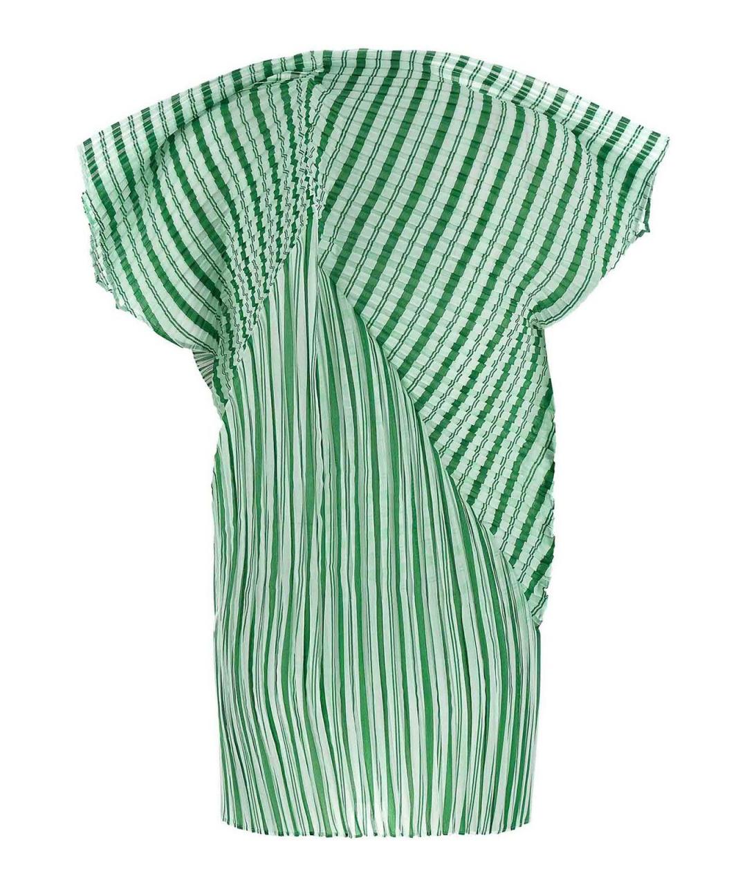 ISSEY MIYAKE Зеленая полиэстеровая футболка, фото 2