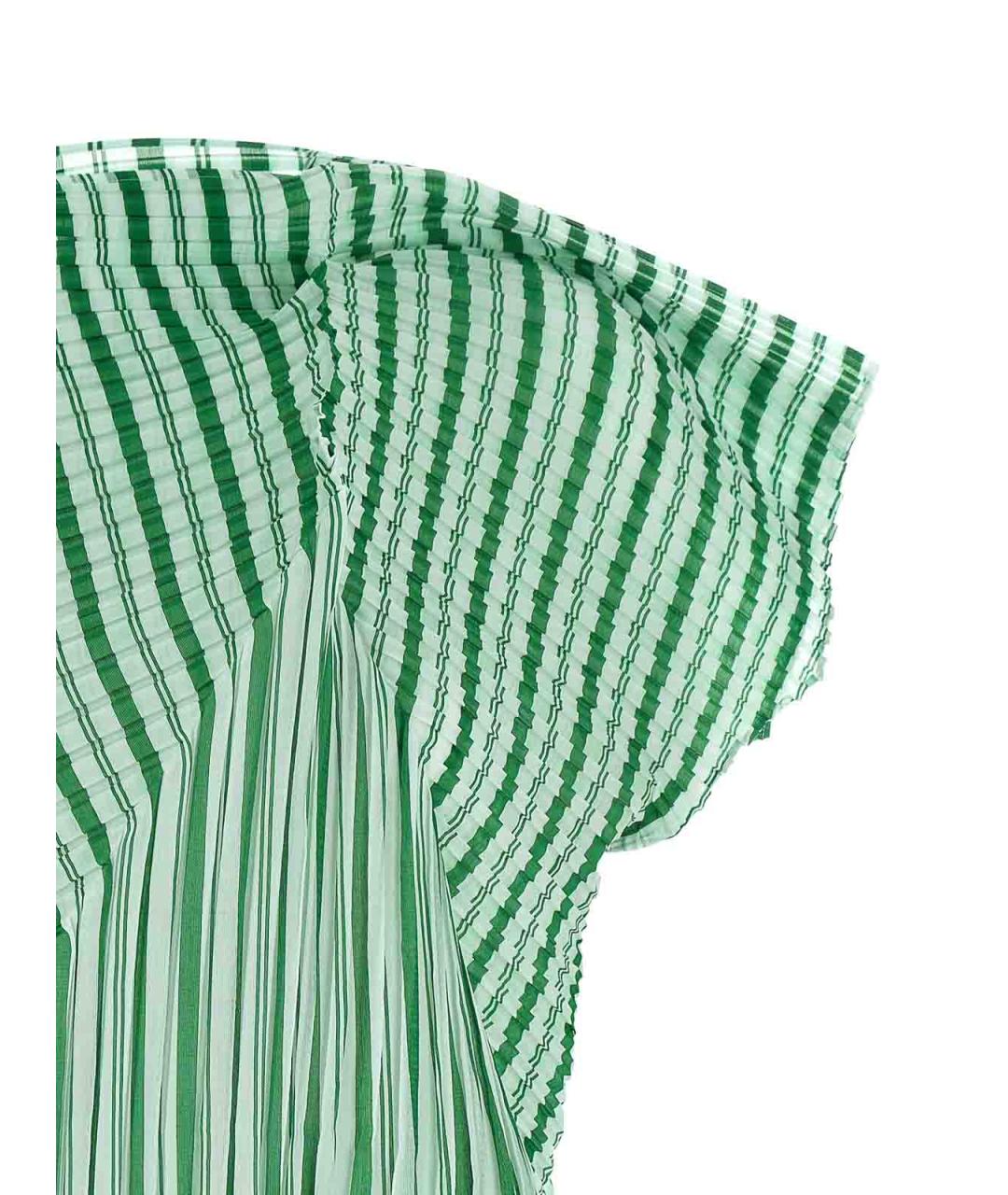 ISSEY MIYAKE Зеленая полиэстеровая футболка, фото 3