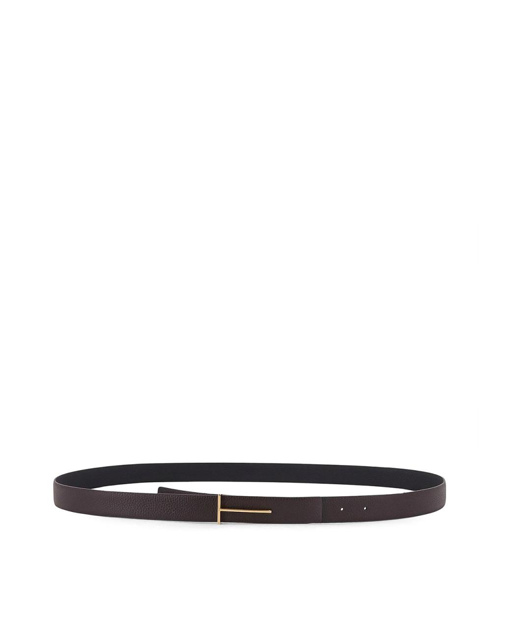 TOM FORD Черный кожаный ремень, фото 1