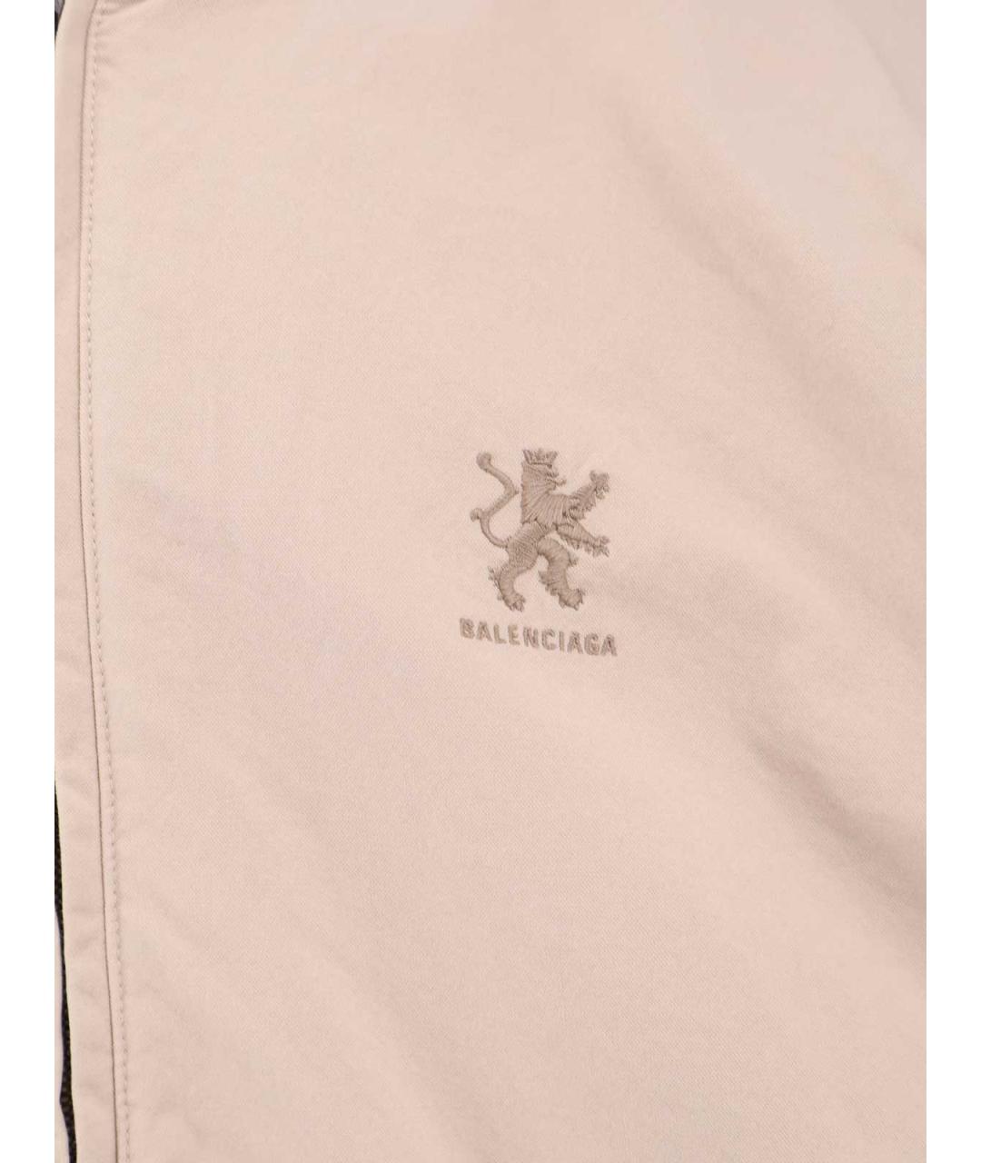 BALENCIAGA Бежевая хлопковая куртка, фото 3