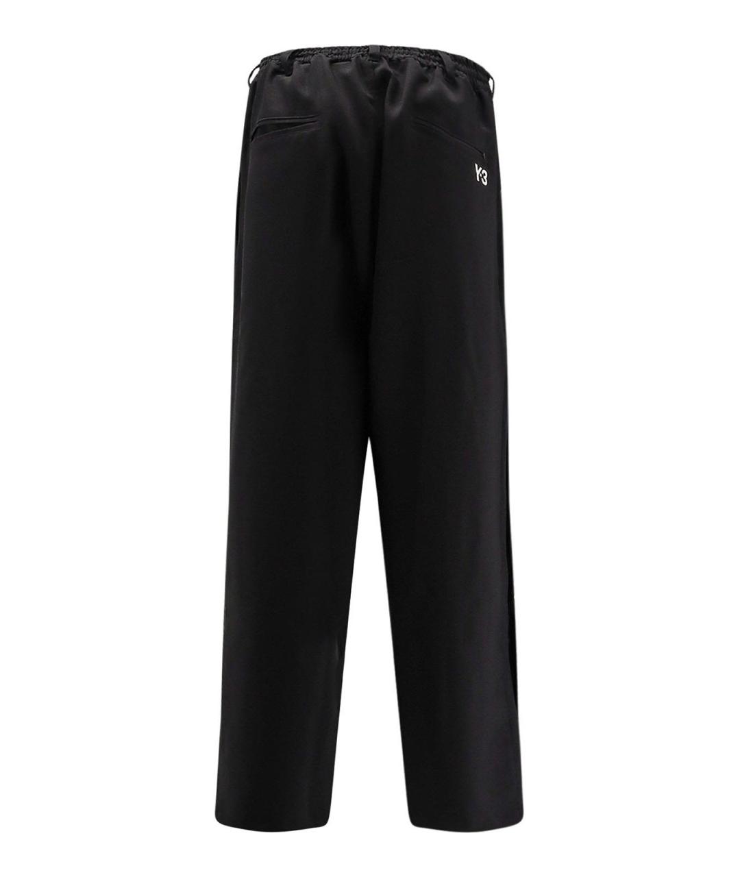 Y-3 Черные полиэстеровые повседневные брюки, фото 2