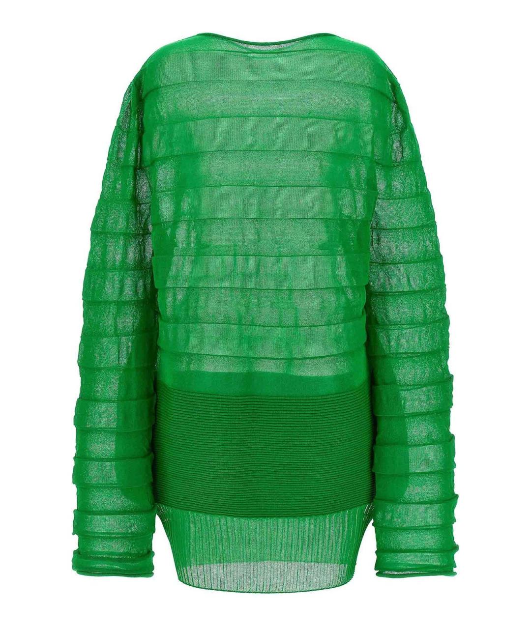 ISSEY MIYAKE Зеленый полиэстеровый джемпер / свитер, фото 2