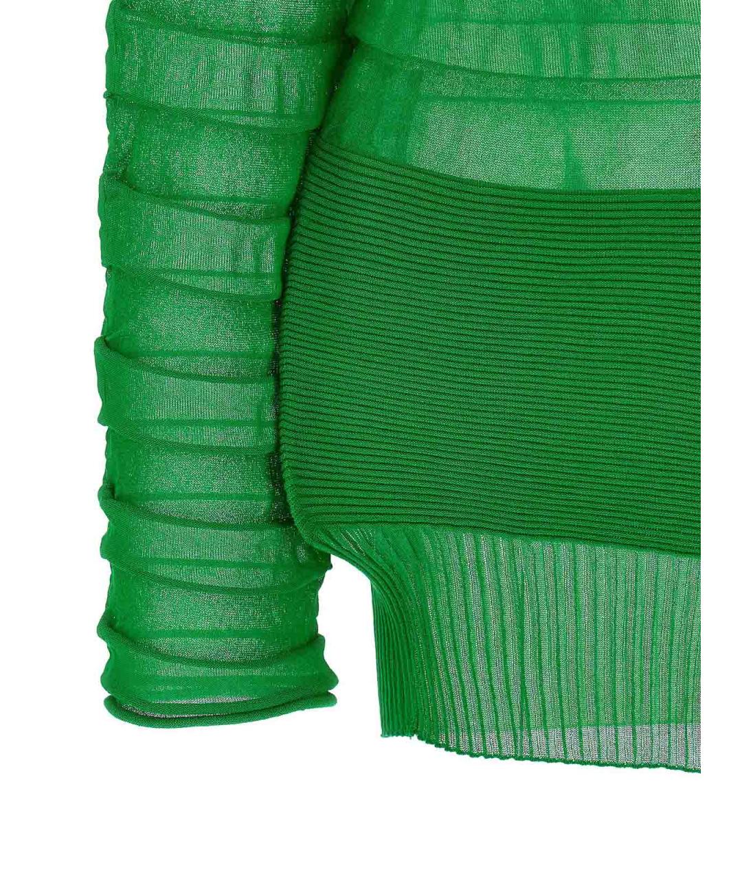 ISSEY MIYAKE Зеленый полиэстеровый джемпер / свитер, фото 4