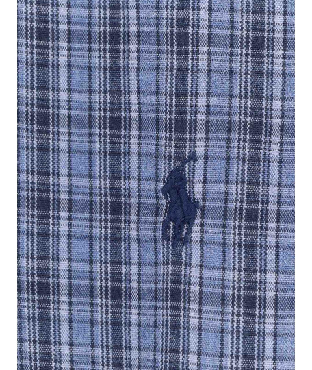POLO RALPH LAUREN Синяя хлопковая кэжуал рубашка, фото 3