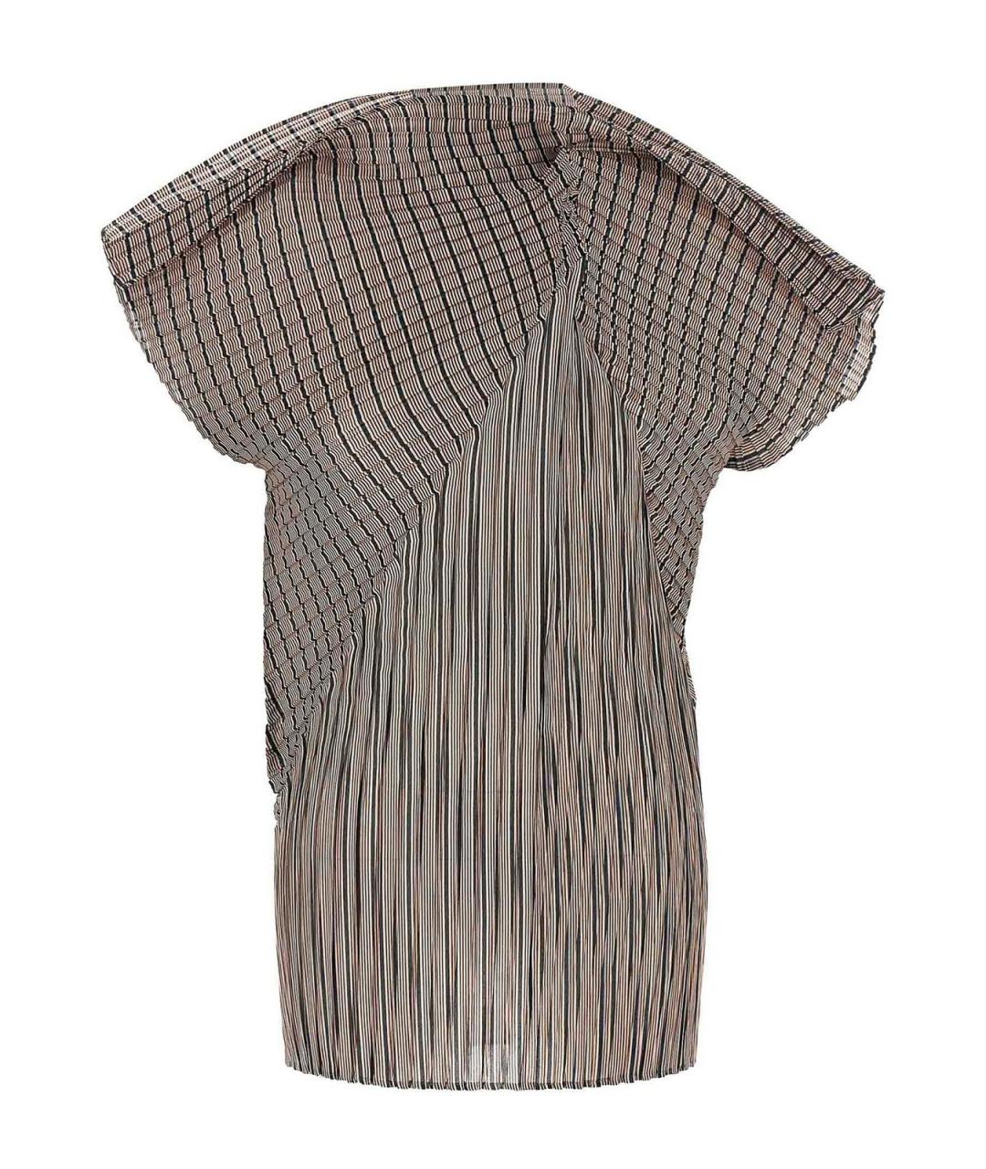 ISSEY MIYAKE Мульти полиэстеровая футболка, фото 1