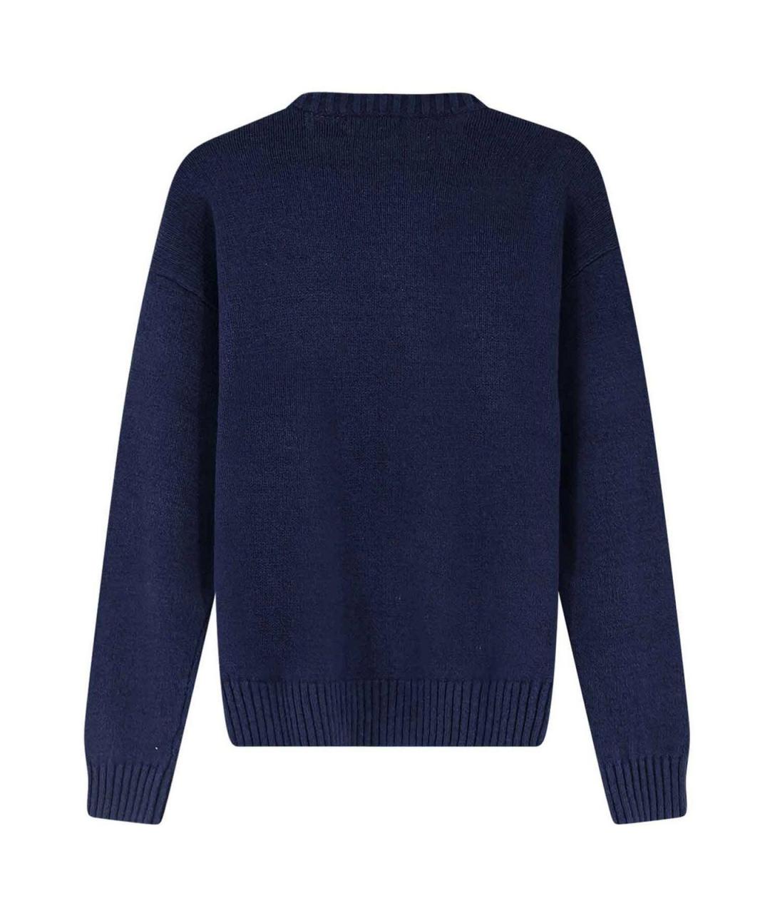 POLO RALPH LAUREN Синий хлопковый джемпер / свитер, фото 2