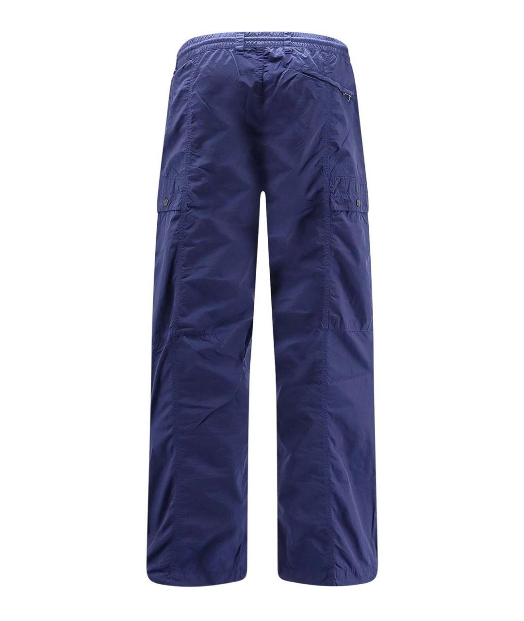CP COMPANY Синие полиамидовые повседневные брюки, фото 2