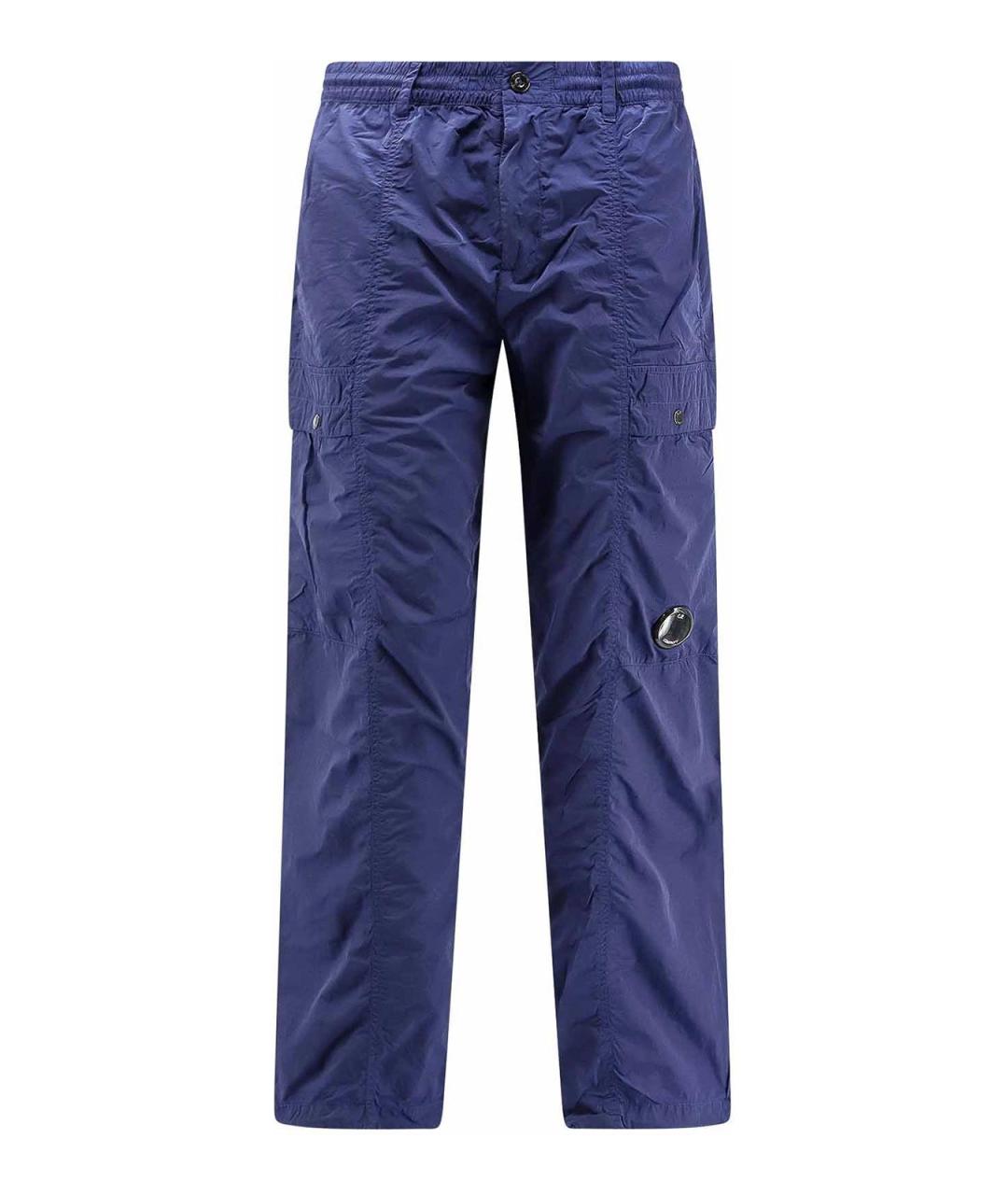 CP COMPANY Синие полиамидовые повседневные брюки, фото 1