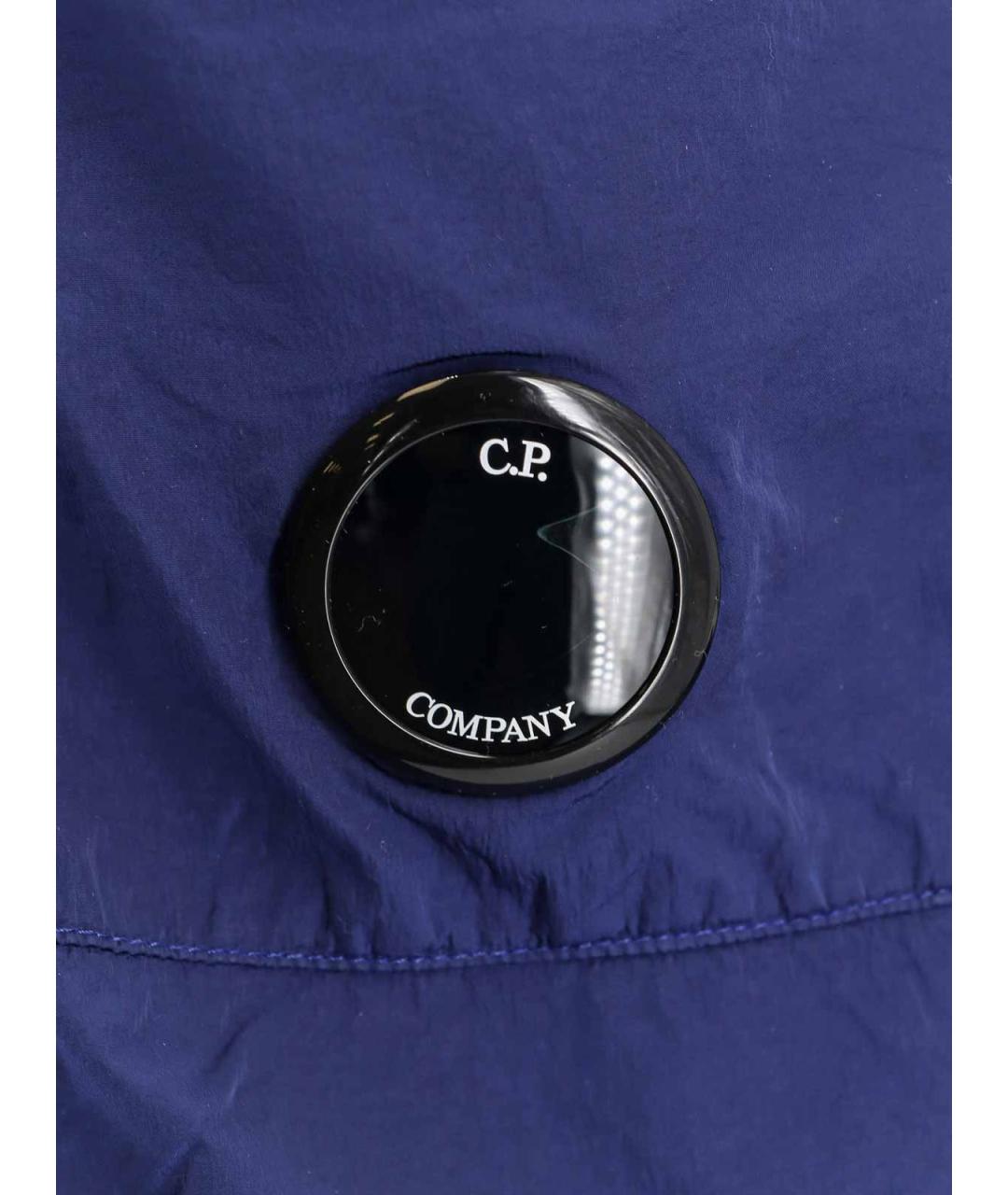 CP COMPANY Синие полиамидовые повседневные брюки, фото 3