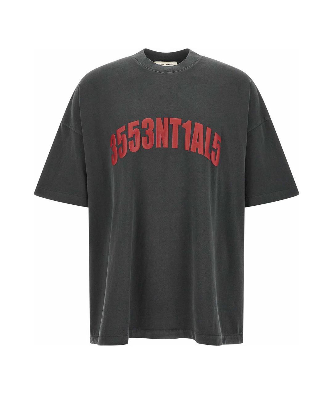 FEAR OF GOD Серая хлопковая футболка, фото 1