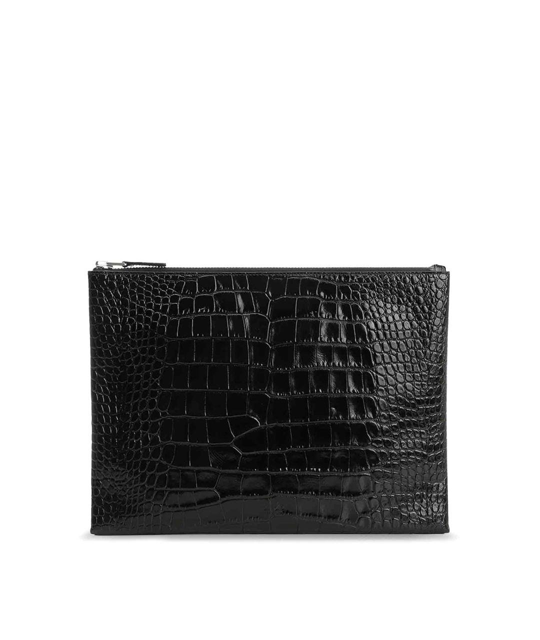TOM FORD Черная кожаная папка для документов, фото 1