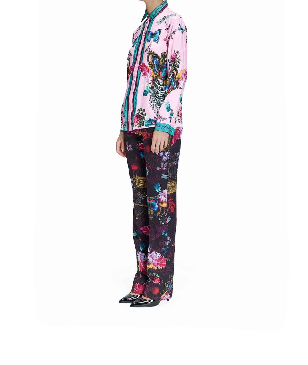 VERSACE JEANS COUTURE Розовая вискозная рубашка, фото 3