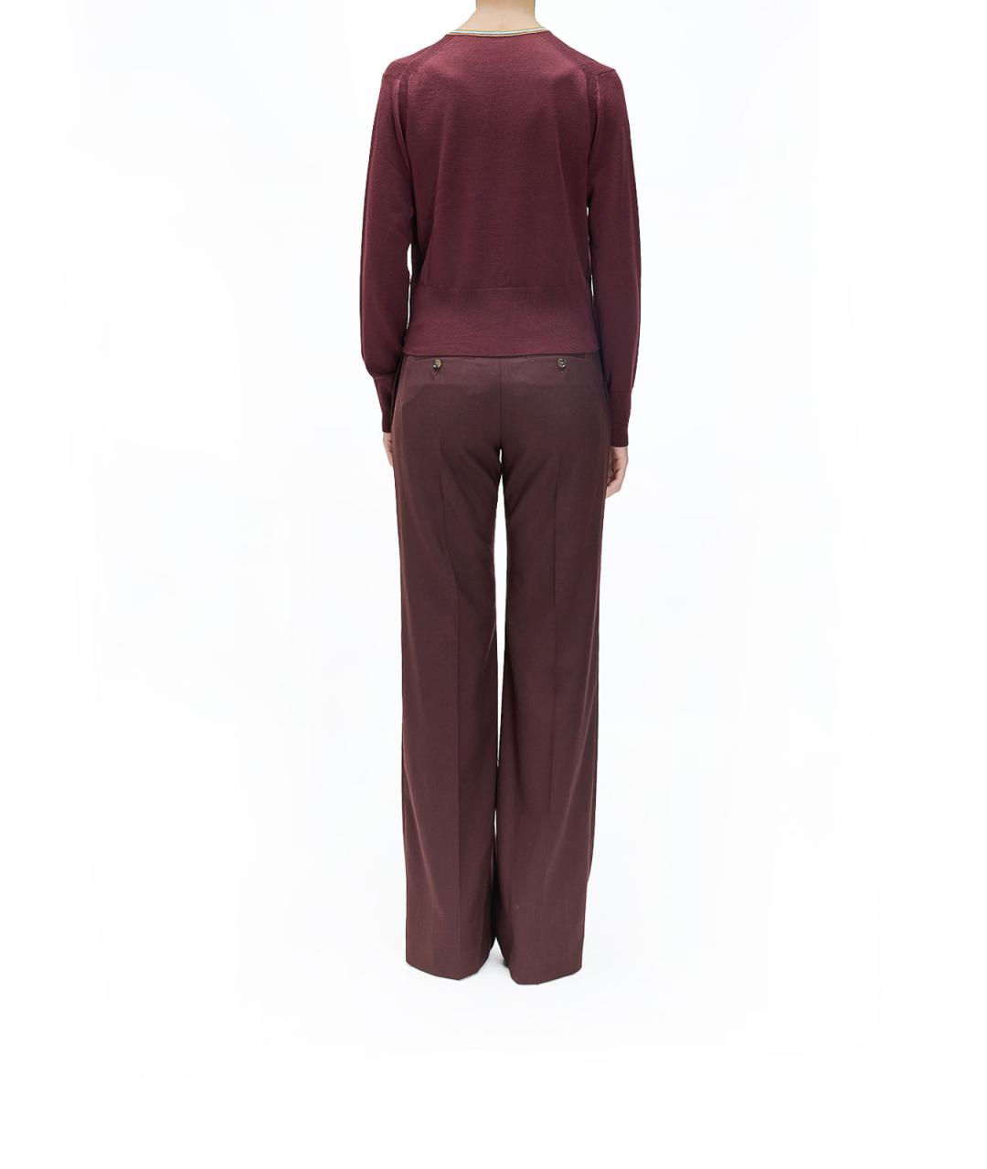 PAUL SMITH Бордовый шерстяной кардиган, фото 4