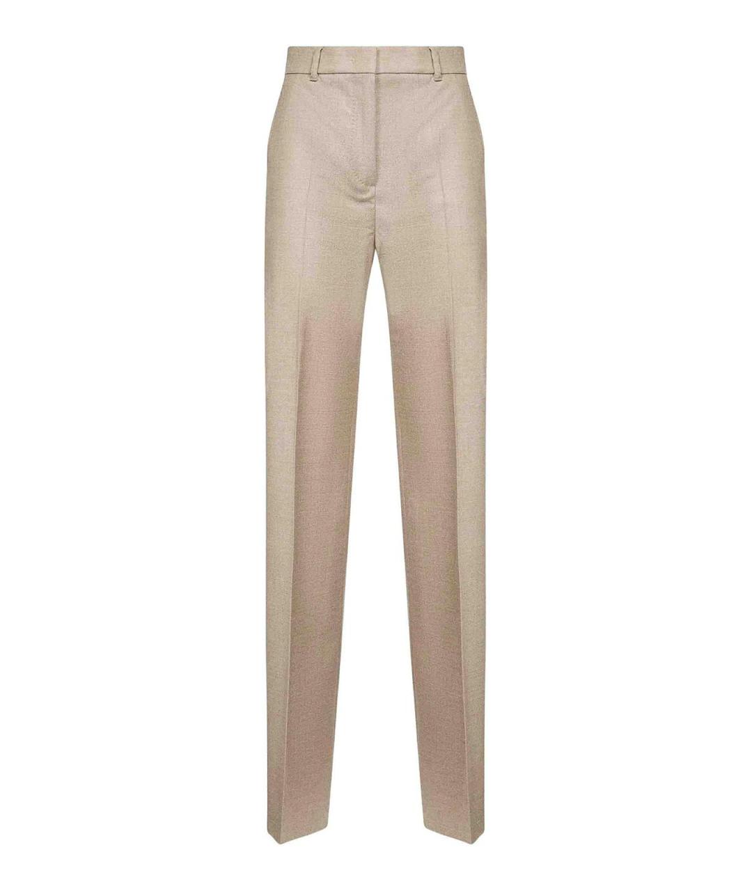 MAX MARA Бежевые брюки узкие, фото 1