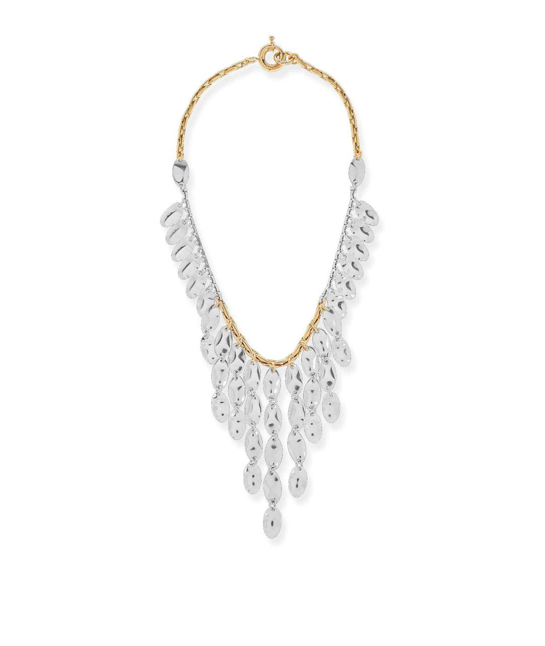 ISABEL MARANT Серебряное металлическое колье, фото 1