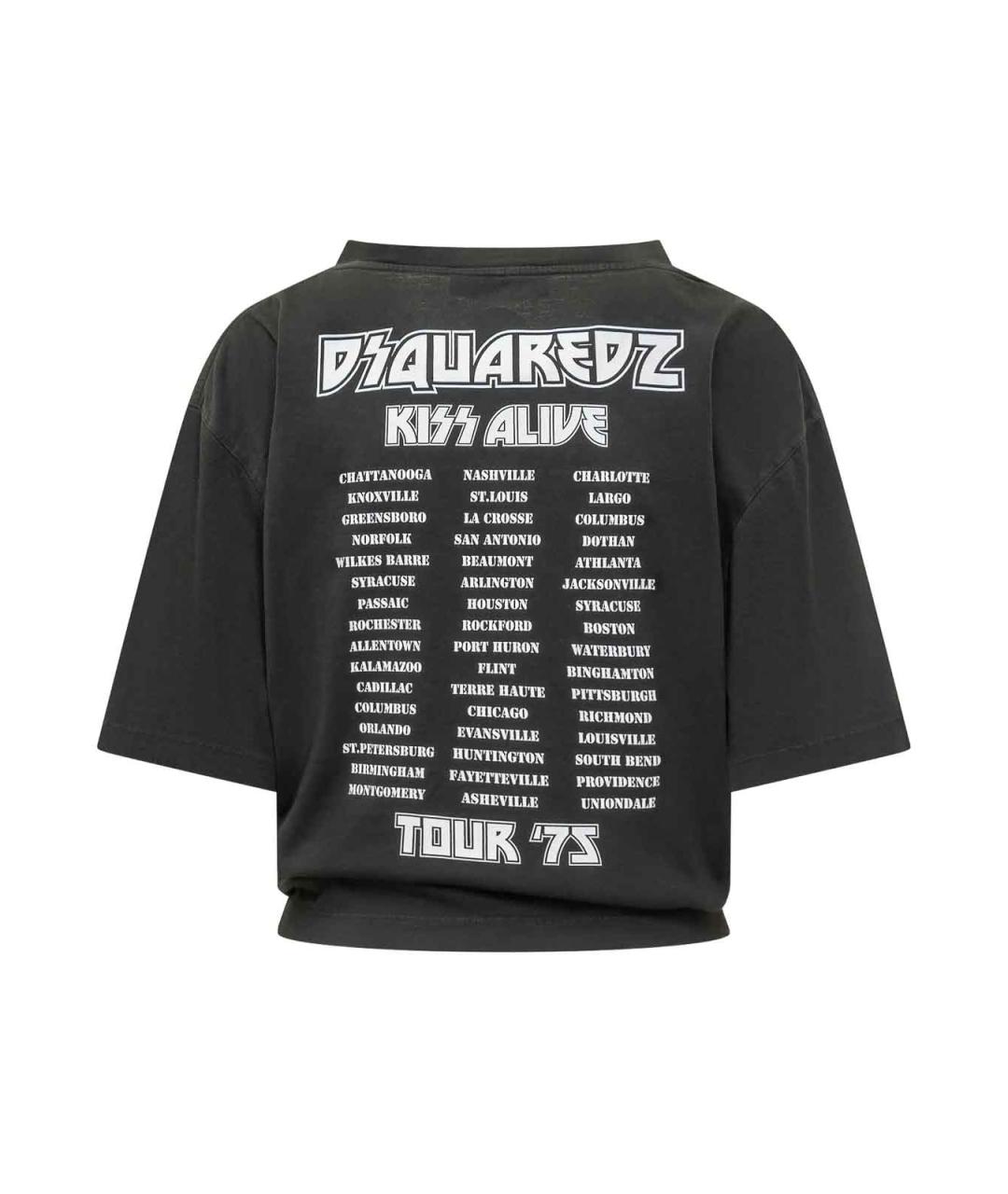DSQUARED2 Черная футболка, фото 2
