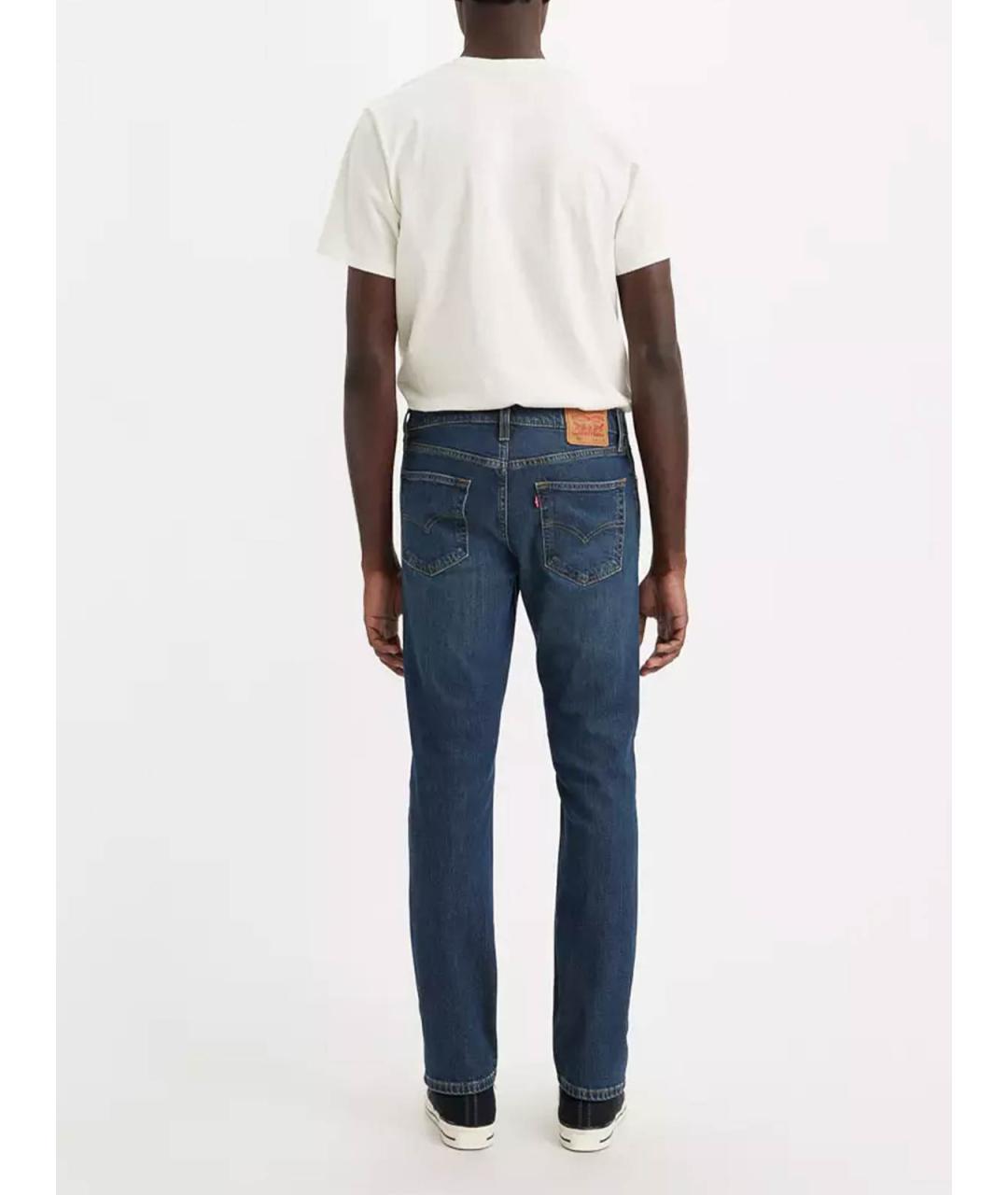 LEVI'S Синие хлопковые прямые джинсы, фото 3