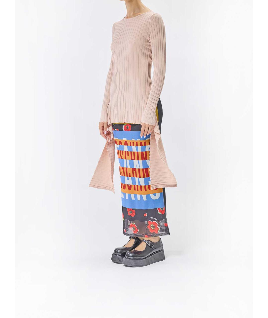 MOSCHINO Розовый полиэстеровый джемпер / свитер, фото 3