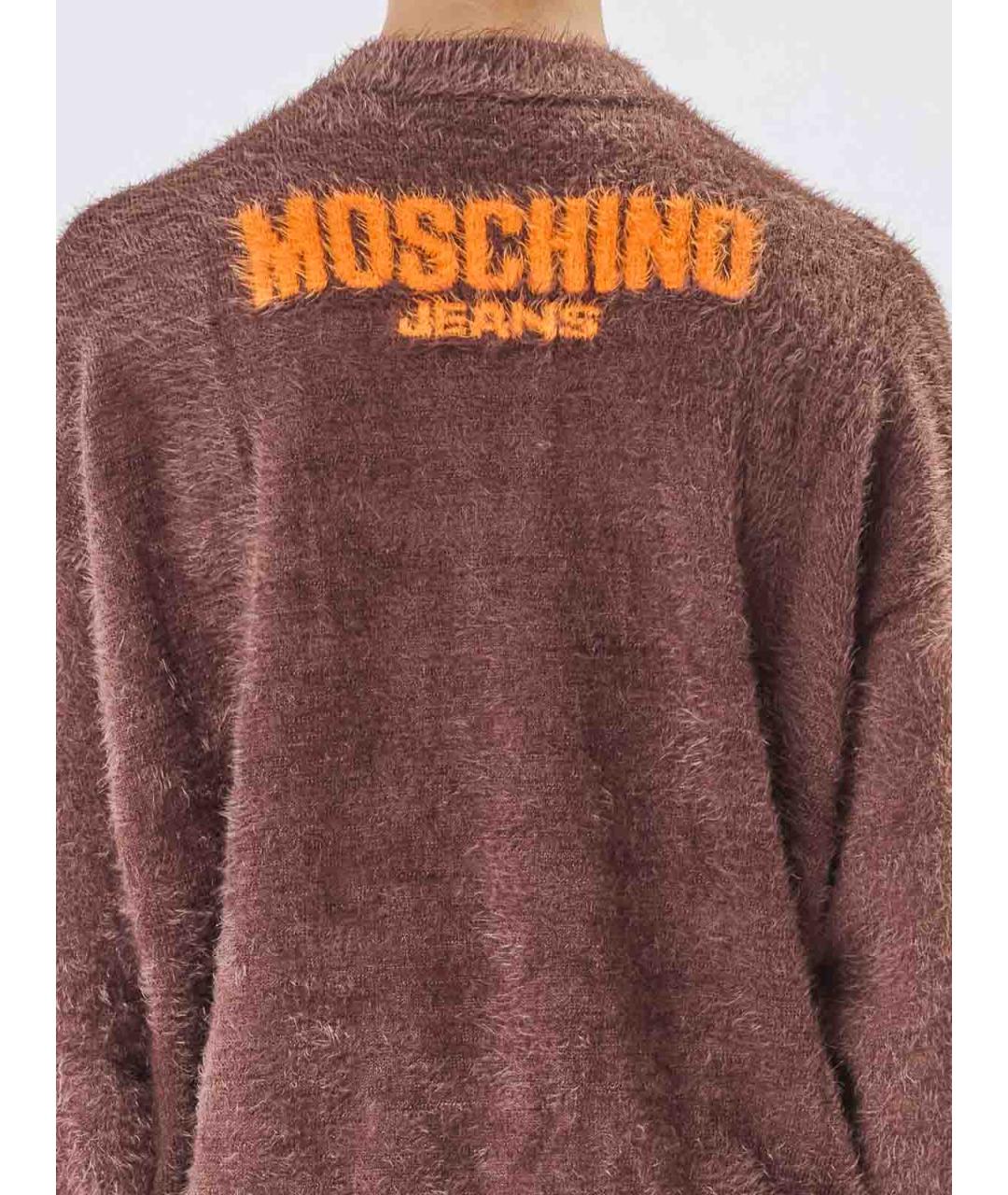MOSCHINO Коричневый полиамидовый джемпер / свитер, фото 5