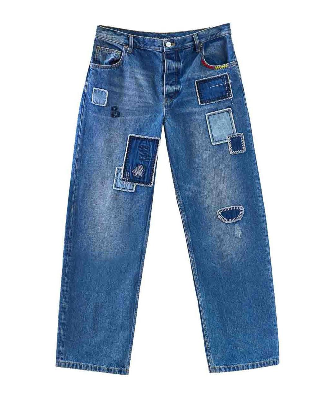 MARC JACOBS Синие хлопковые прямые джинсы, фото 1