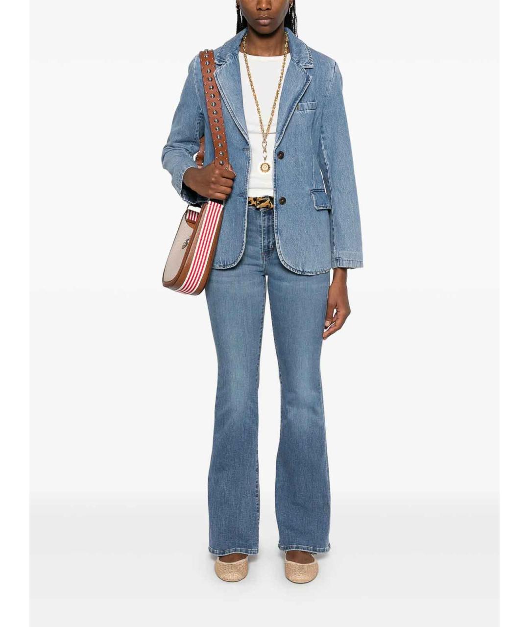 LEVI'S Синие хлопковые джинсы клеш, фото 2