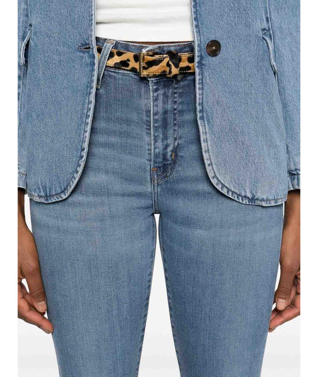 LEVI'S Синие хлопковые джинсы клеш, фото 5