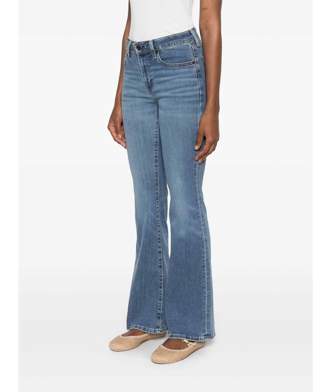 LEVI'S Синие хлопковые джинсы клеш, фото 3