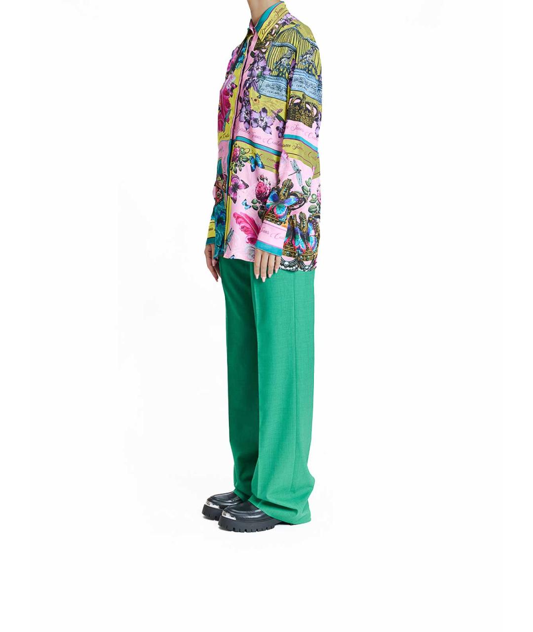 VERSACE JEANS COUTURE Мульти вискозная рубашка, фото 3