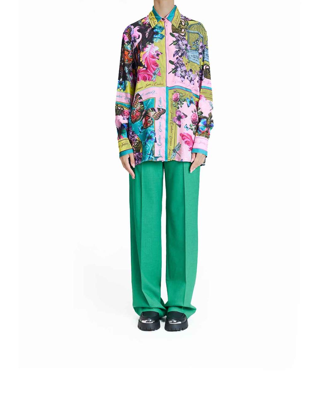 VERSACE JEANS COUTURE Мульти вискозная рубашка, фото 2