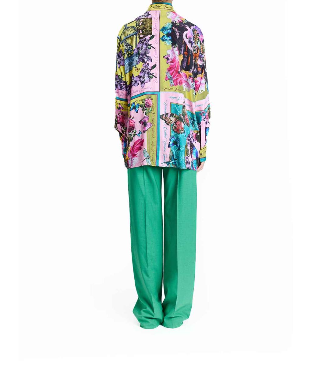 VERSACE JEANS COUTURE Мульти вискозная рубашка, фото 4