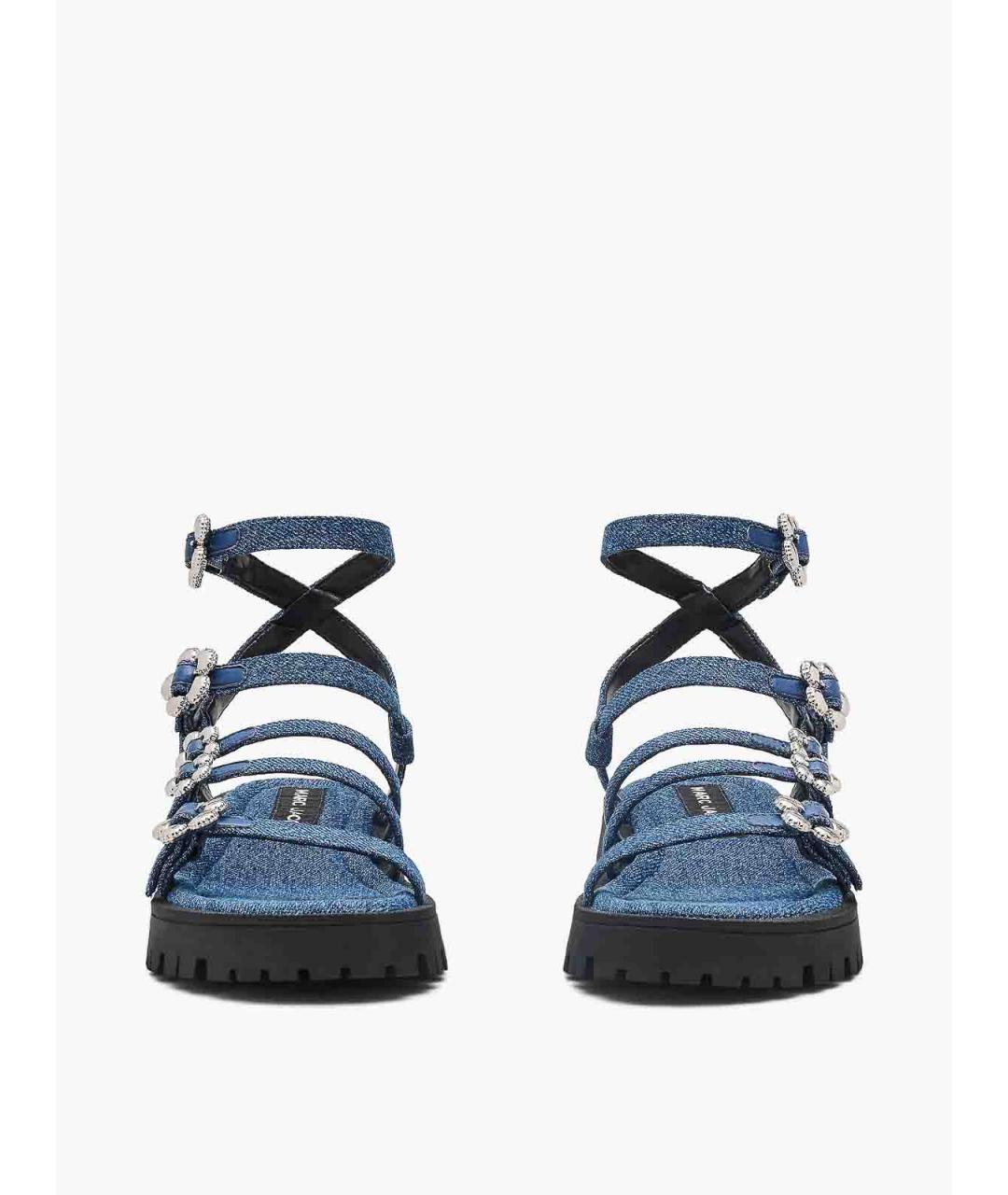MARC JACOBS Синие текстильные босоножки, фото 3