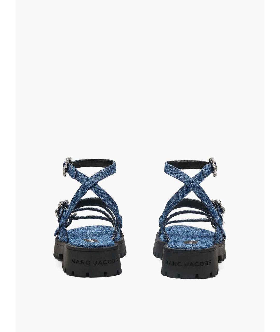 MARC JACOBS Синие текстильные босоножки, фото 5