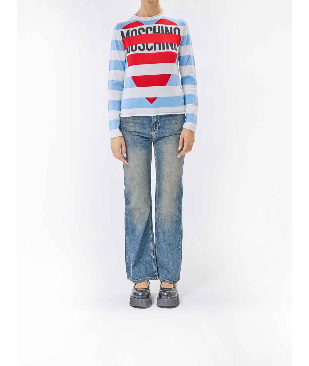 MOSCHINO Мульти шерстяной джемпер / свитер, фото 2