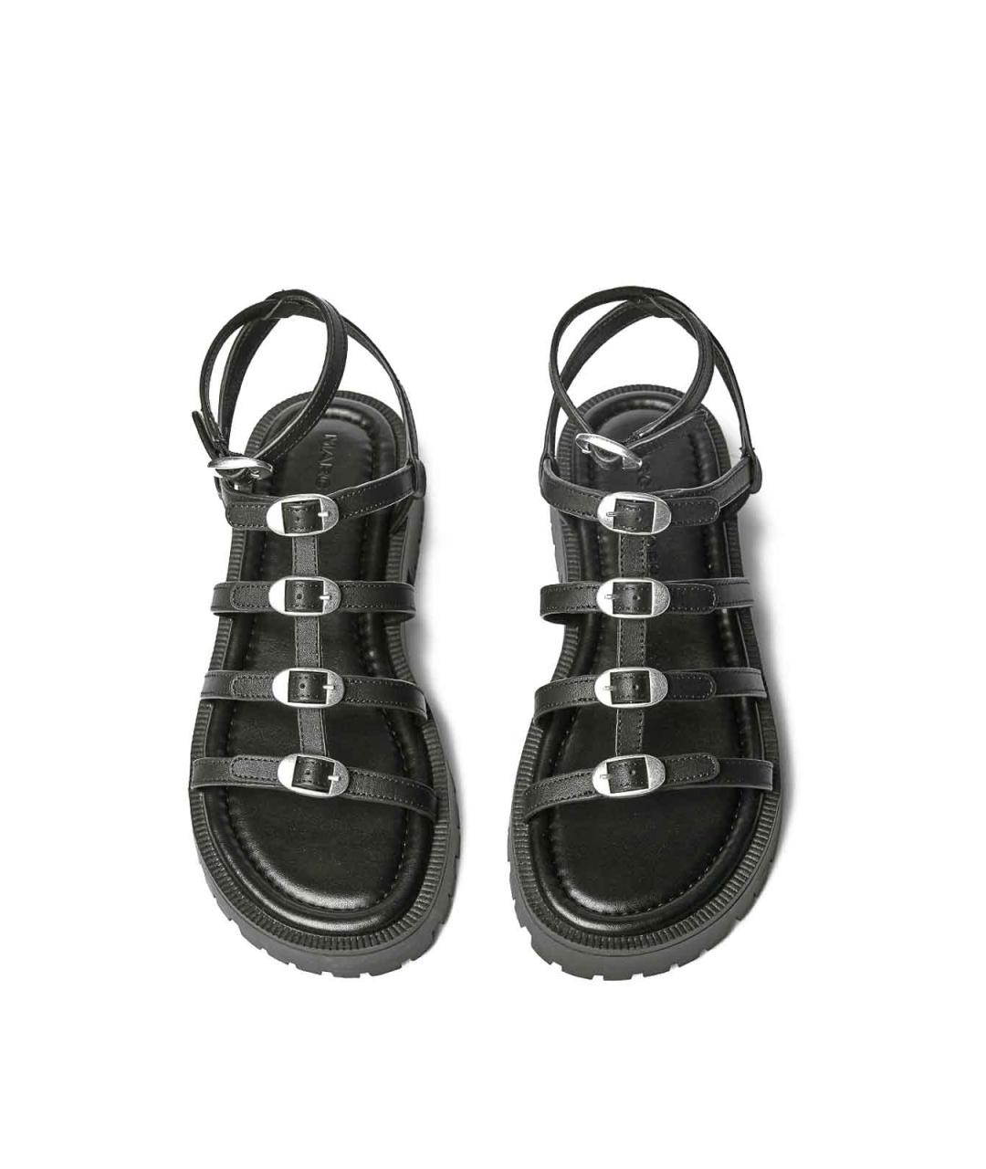 MARC JACOBS Черные кожаные босоножки, фото 5