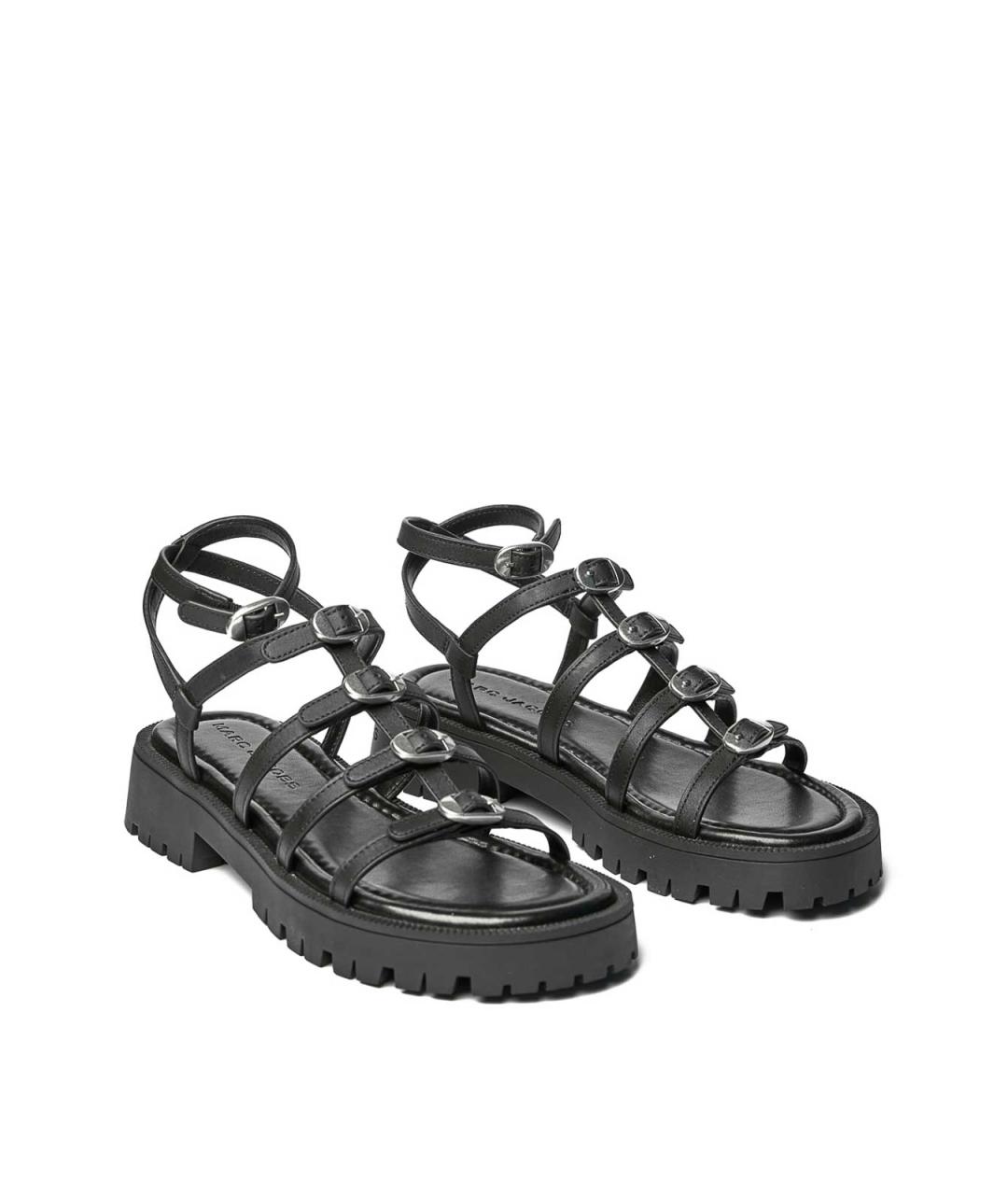 MARC JACOBS Черные кожаные босоножки, фото 2