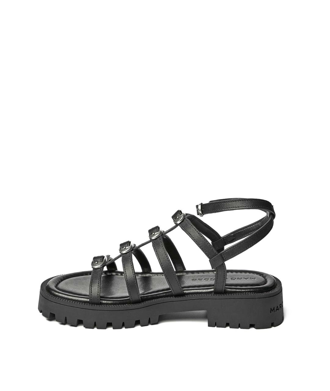 MARC JACOBS Черные кожаные босоножки, фото 3