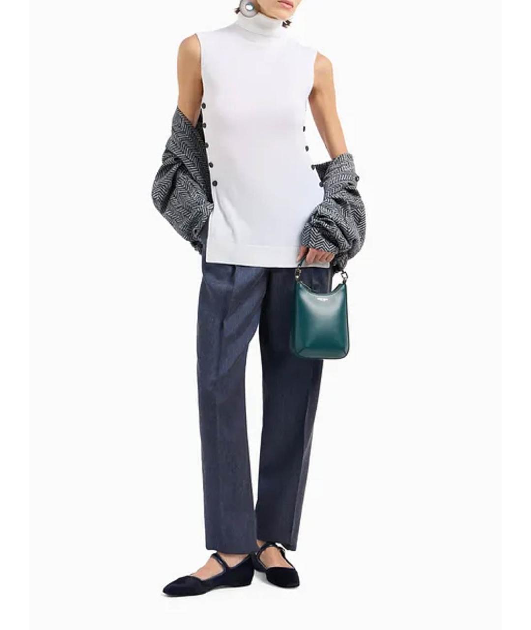 GIORGIO ARMANI Белая шерстяная майка, фото 2