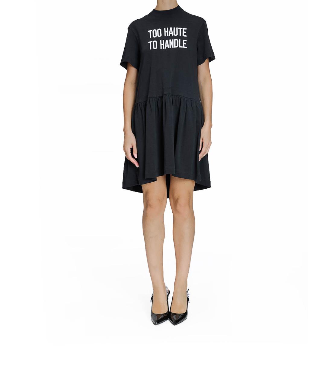 MOSCHINO Черное повседневное платье, фото 2