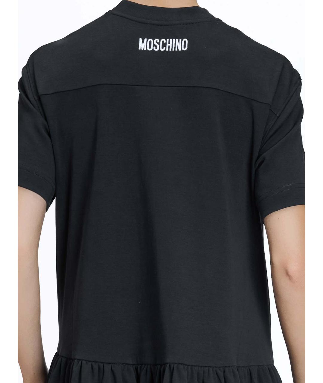 MOSCHINO Черное повседневное платье, фото 5