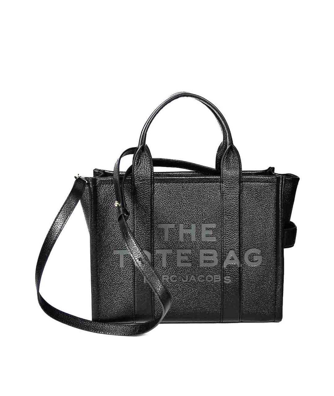 MARC JACOBS Черная кожаная сумка тоут, фото 1