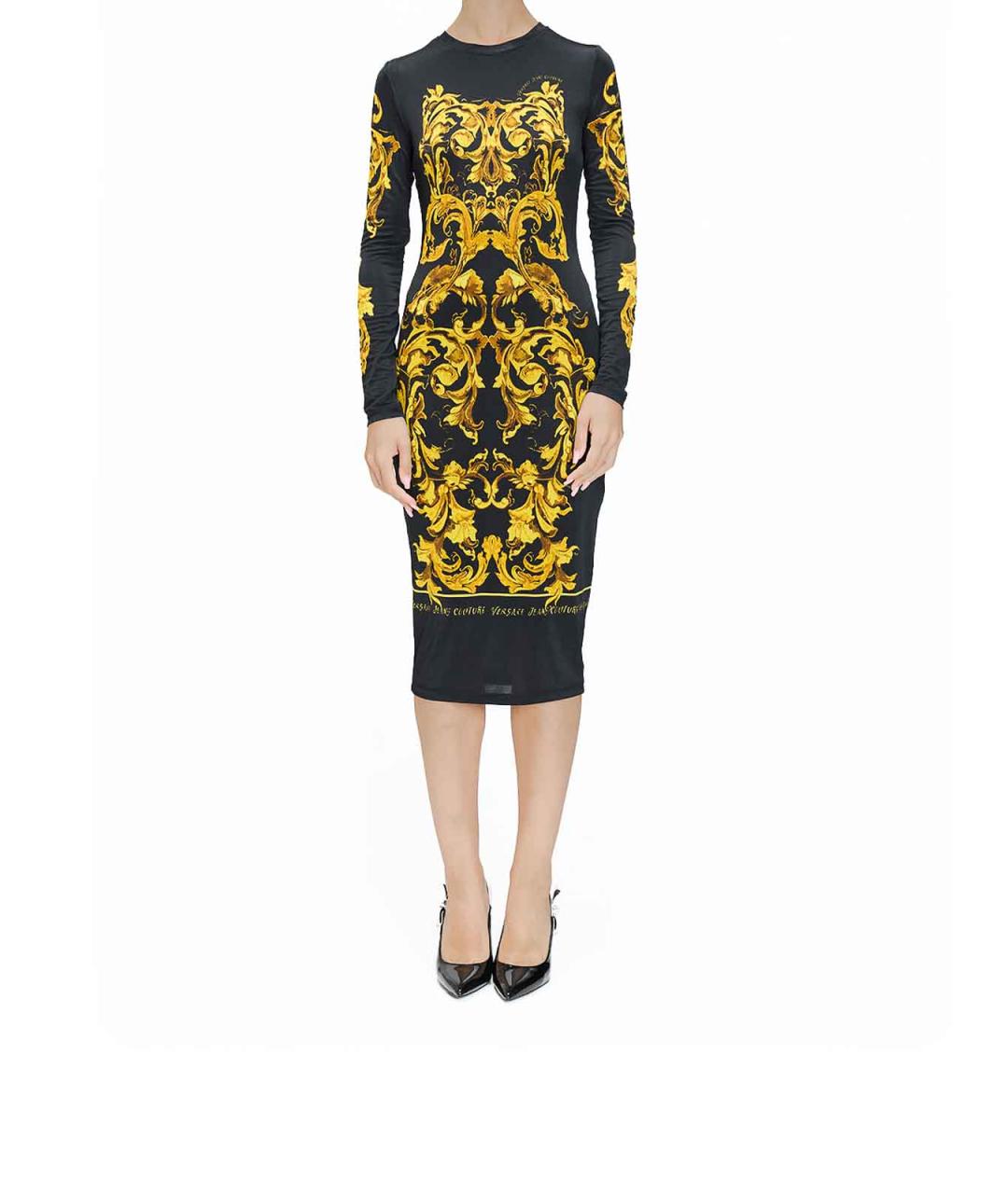 VERSACE JEANS COUTURE Мульти вискозное вечернее платье, фото 2