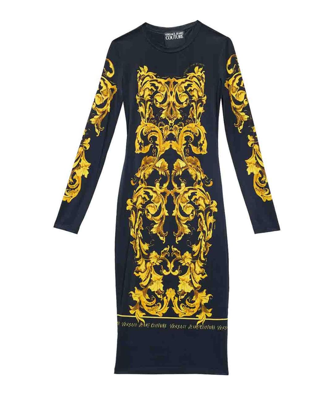 VERSACE JEANS COUTURE Мульти вискозное вечернее платье, фото 1