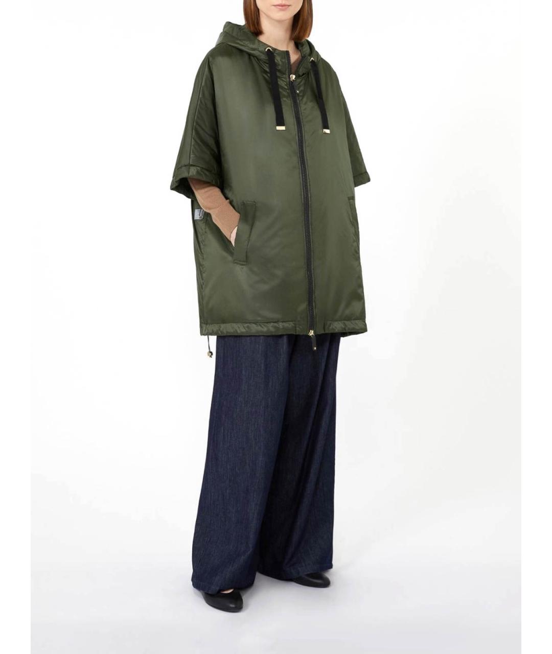 MAX MARA Зеленая хлопковая куртка, фото 2